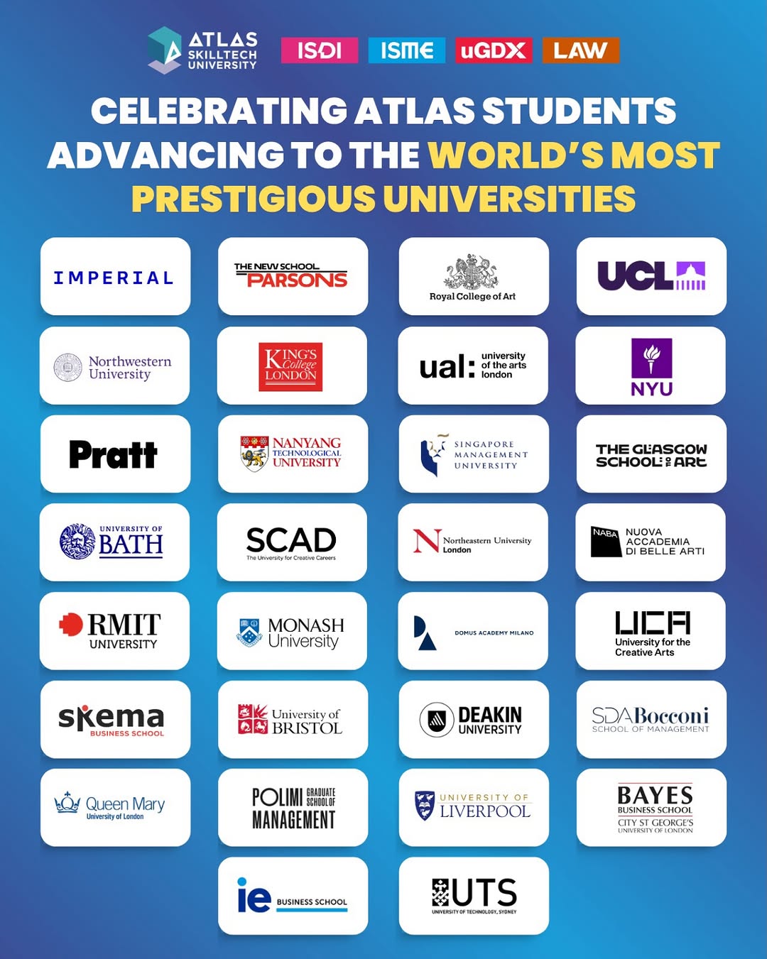 Photo shared by ATLAS SkillTech University on April 19, 2026 tagging @isdimumbai…